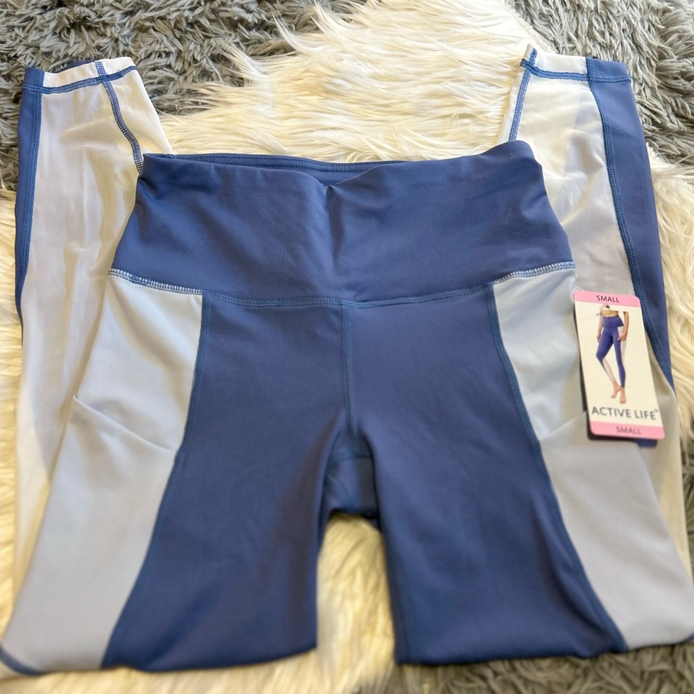Active Life Color-block Mesh Leggings
